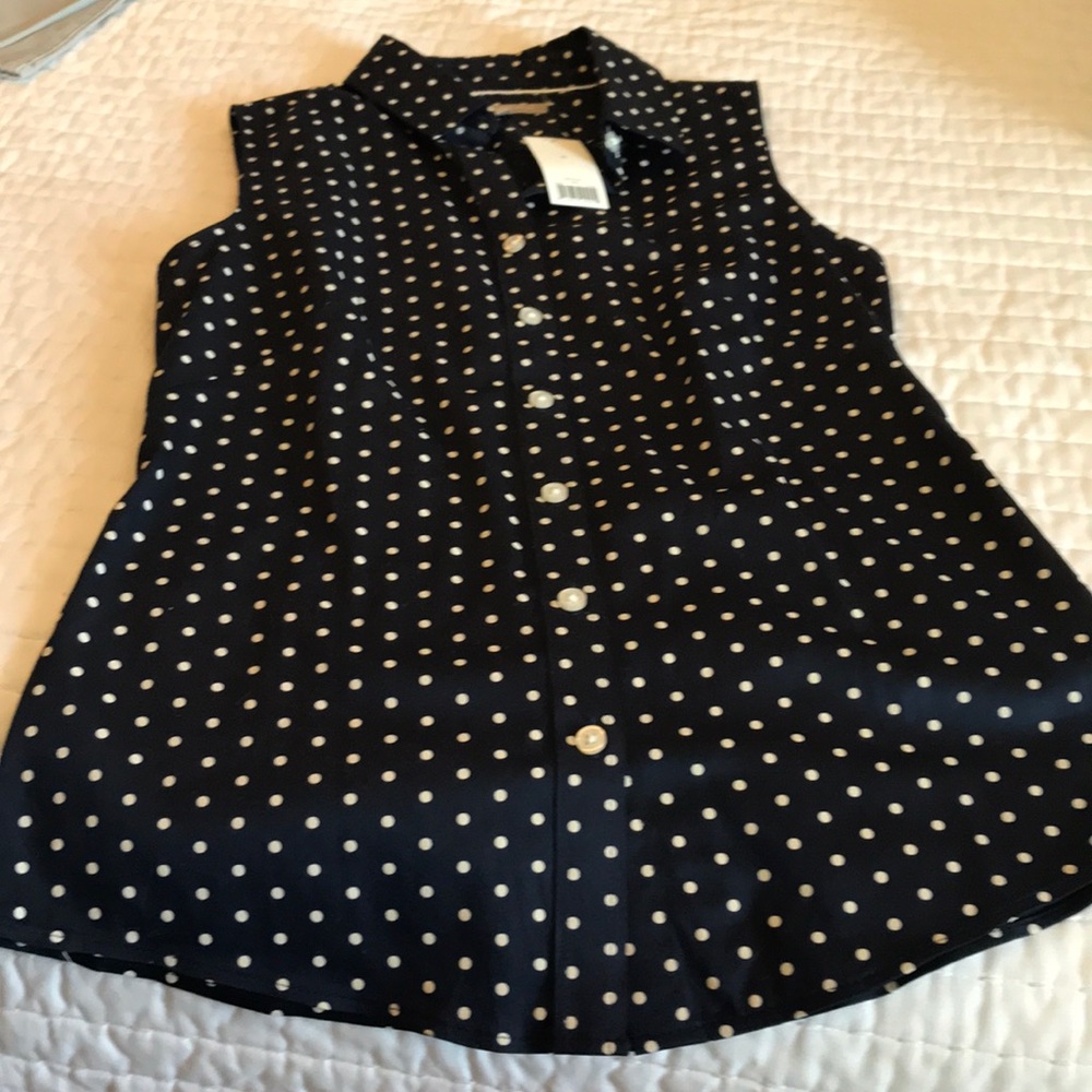 Lands End Sleeveless Blouse